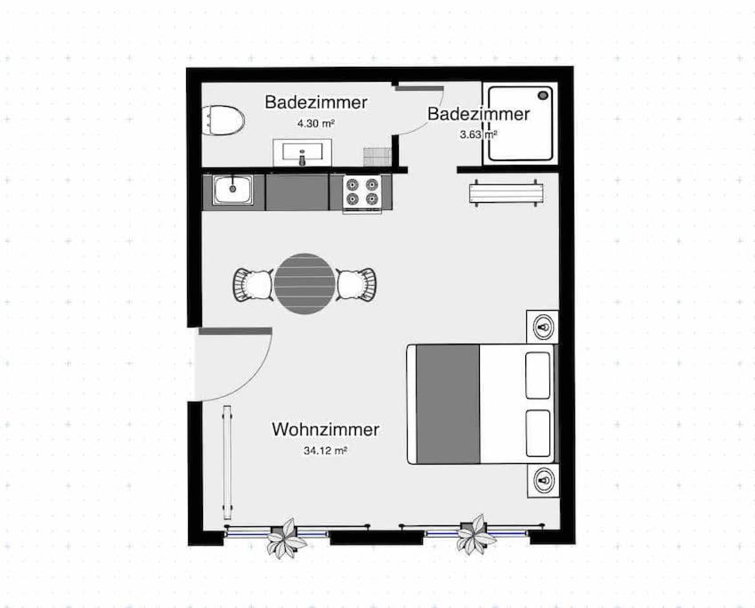 Modernes Studio Im Herzen Pirnas Exteriör bild